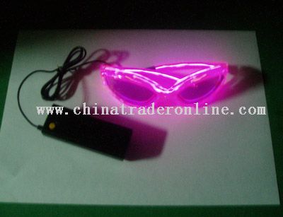 EL glasses,flashing glasses-pink from China